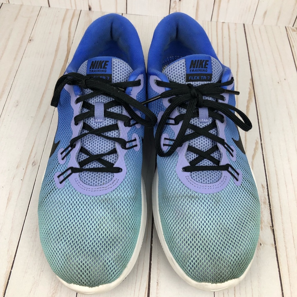 Nike Flex Trainer 7 Ombre Blue Sneakers - Picture 3 of 7